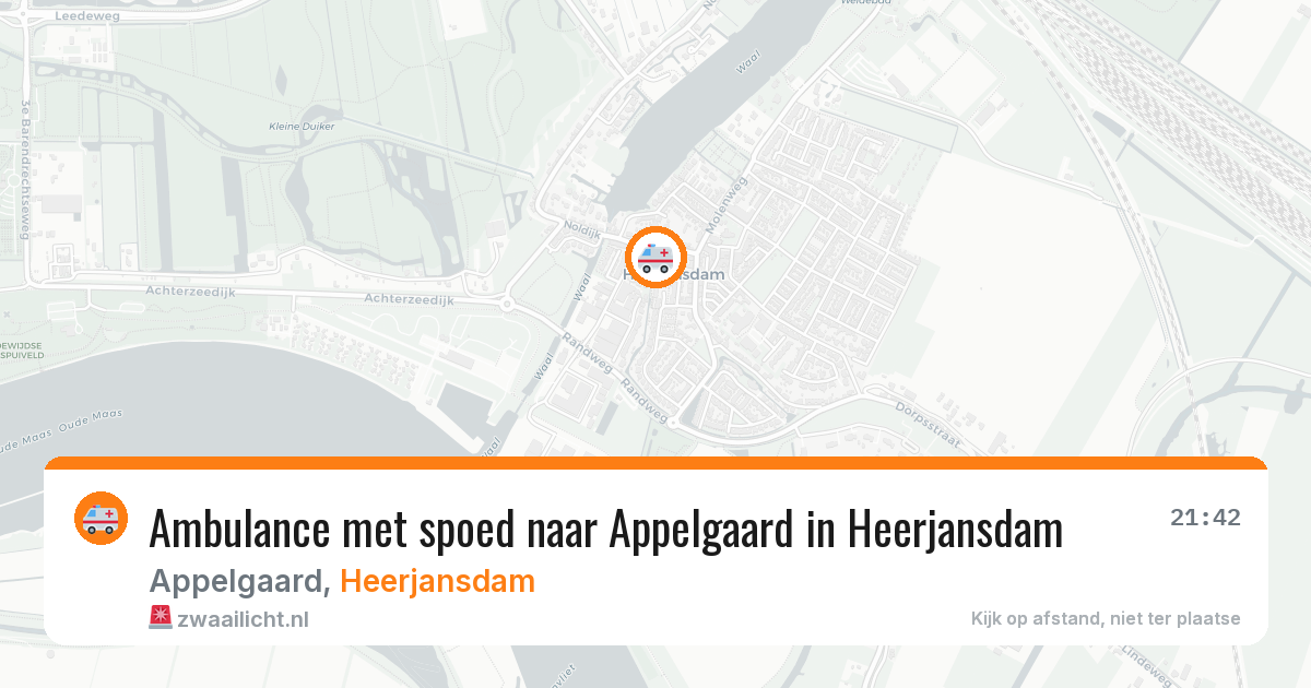 Ambulance met spoed naar Appelgaard in Heerjansdam — 14 apr 2026