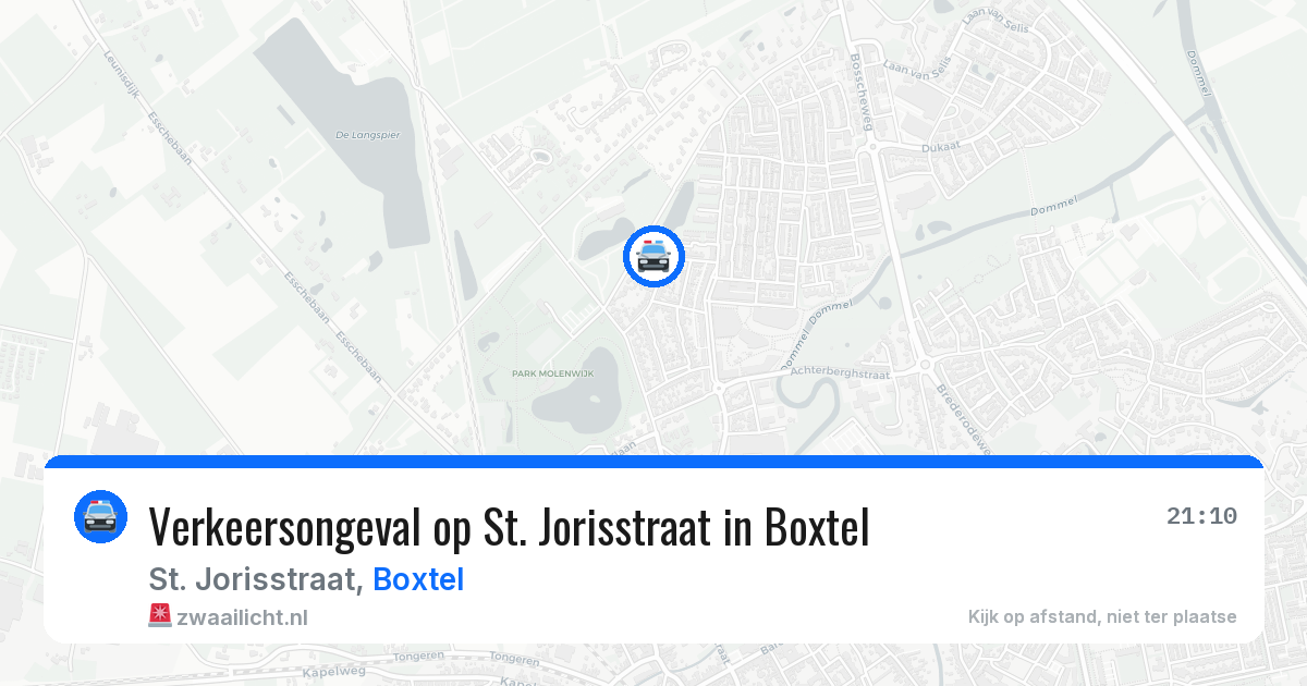 Verkeersongeval op St. Jorisstraat in Boxtel — 4 jul 2026