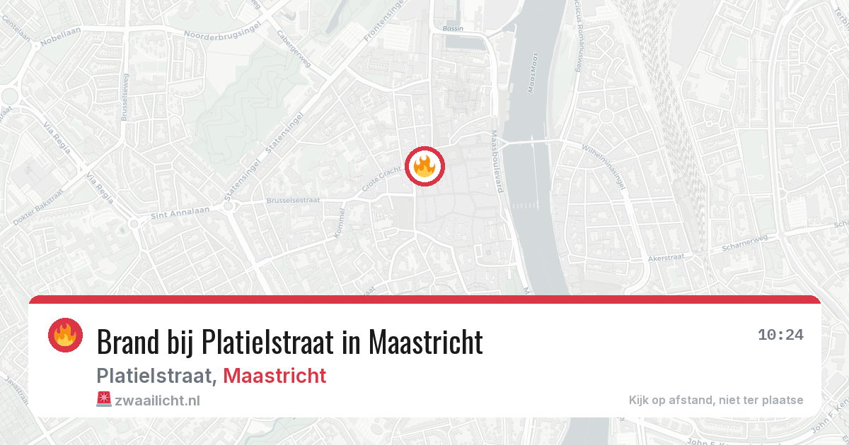 Brand bij Platielstraat in Maastricht — 17 jun 2026