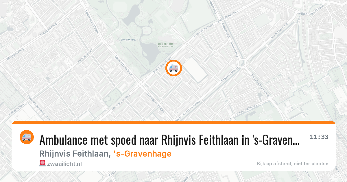 Ambulance met spoed naar Rhijnvis Feithlaan in 's-Gravenhage — 4 mei 2026