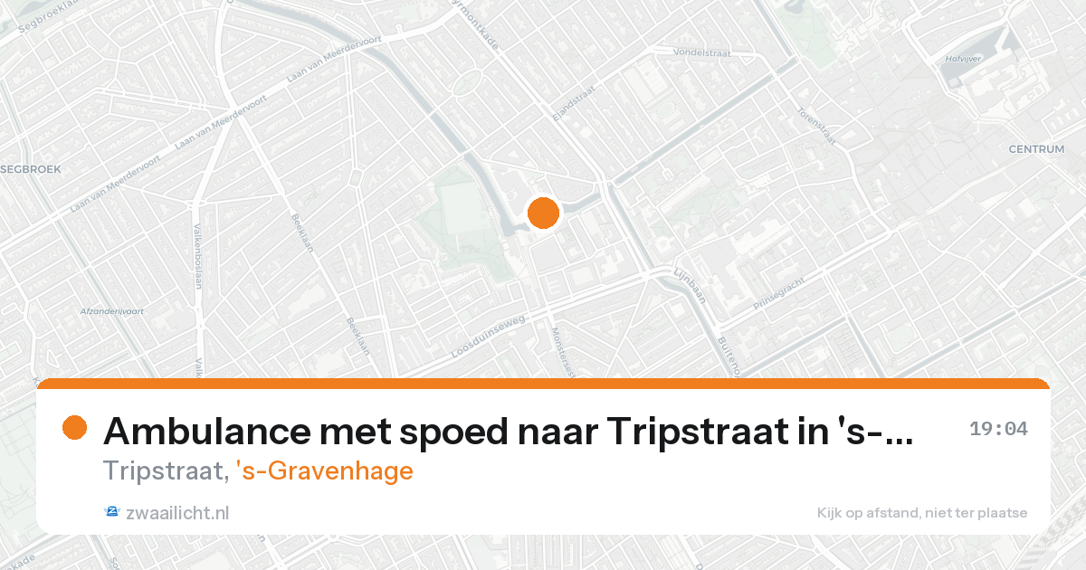Ambulance met spoed naar Tripstraat in 's-Gravenhage — 30 jan 2026