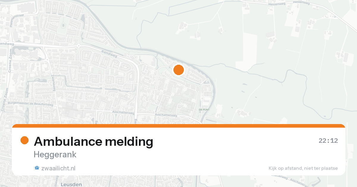 Ambulance melding — 30 jan 2026