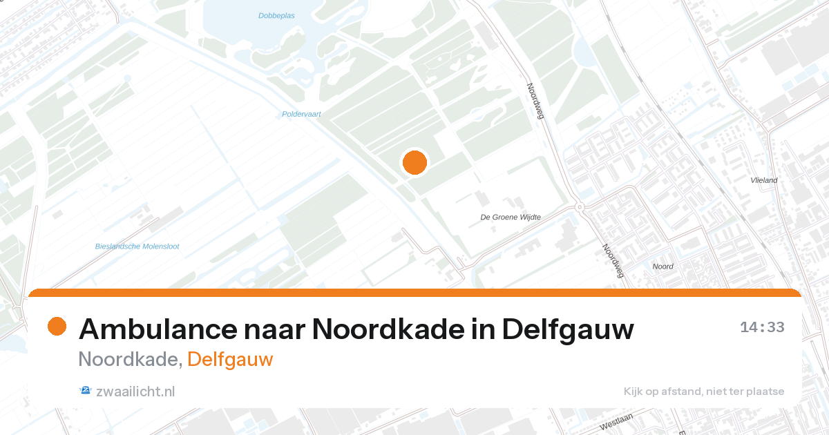 Ambulance naar Noordkade in Delfgauw — 24 feb 2026