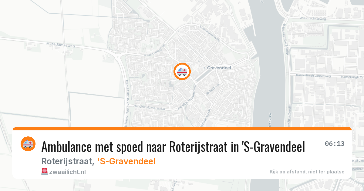 Ambulance met spoed naar Roterijstraat in 'S-Gravendeel — 21 apr 2026
