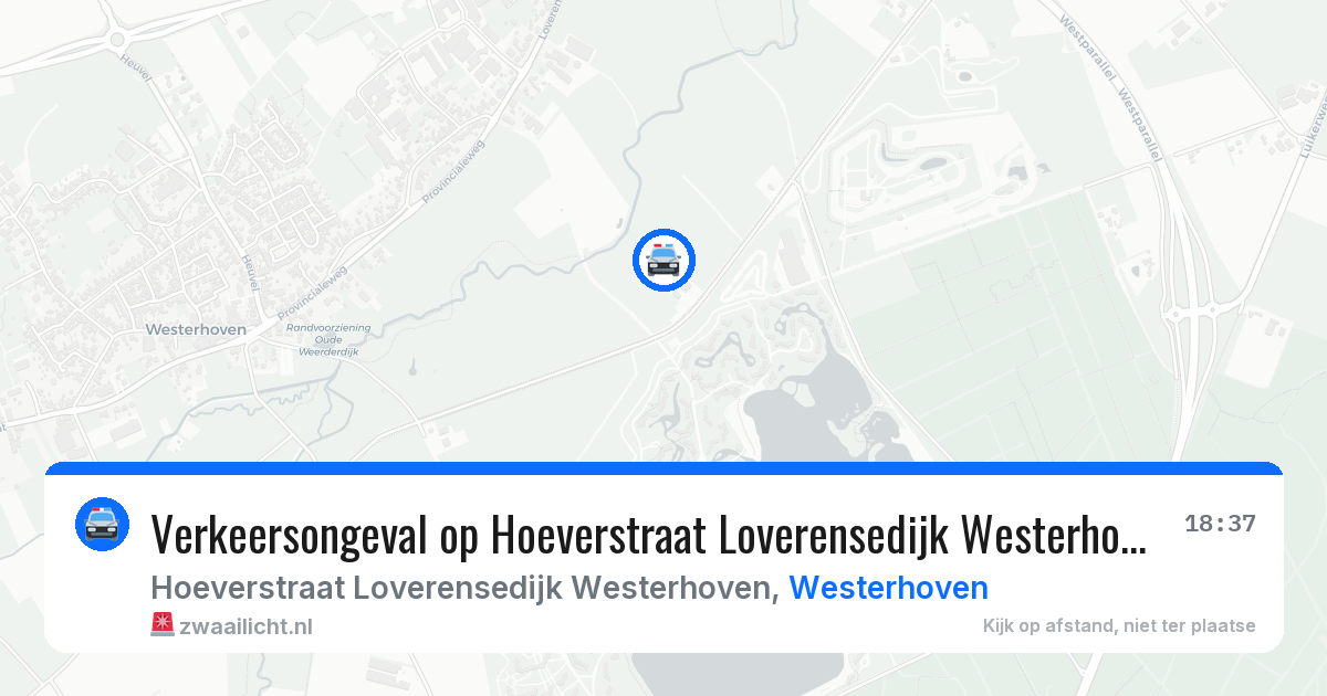 Verkeersongeval op Hoeverstraat Loverensedijk Westerhoven in Westerhoven — 12 apr 2026