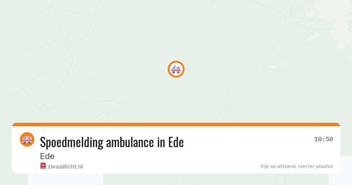 Spoedmelding ambulance in Ede — 10 feb 2026