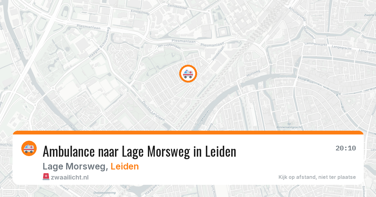 Ambulance naar Lage Morsweg in Leiden — 29 jul 2026