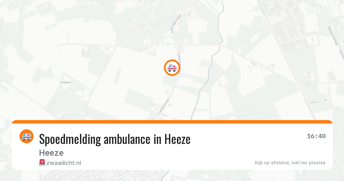 Spoedmelding ambulance in Heeze — 12 aug 2026