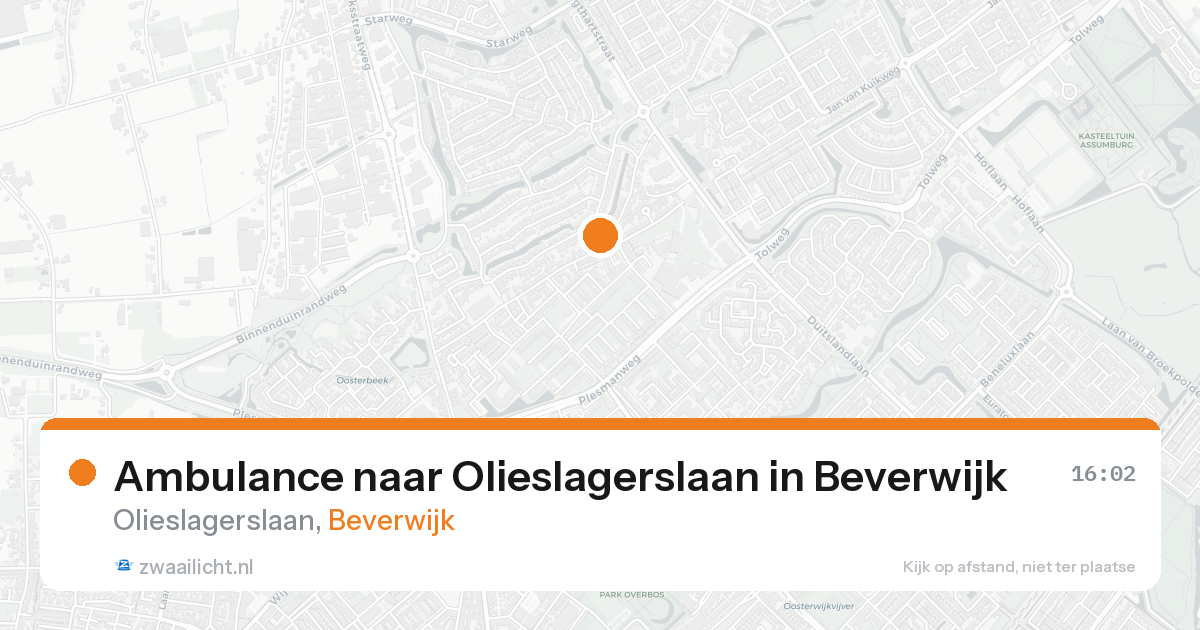Ambulance naar Olieslagerslaan in Beverwijk — 7 feb 2026