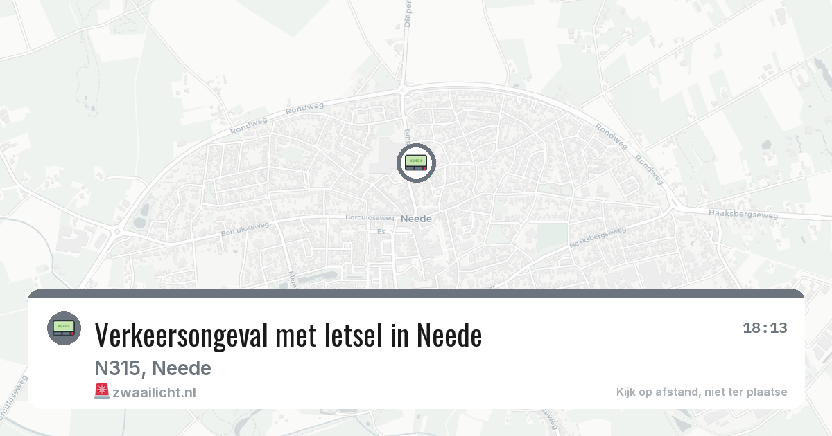 Verkeersongeval met letsel in Neede — 14 jun 2026