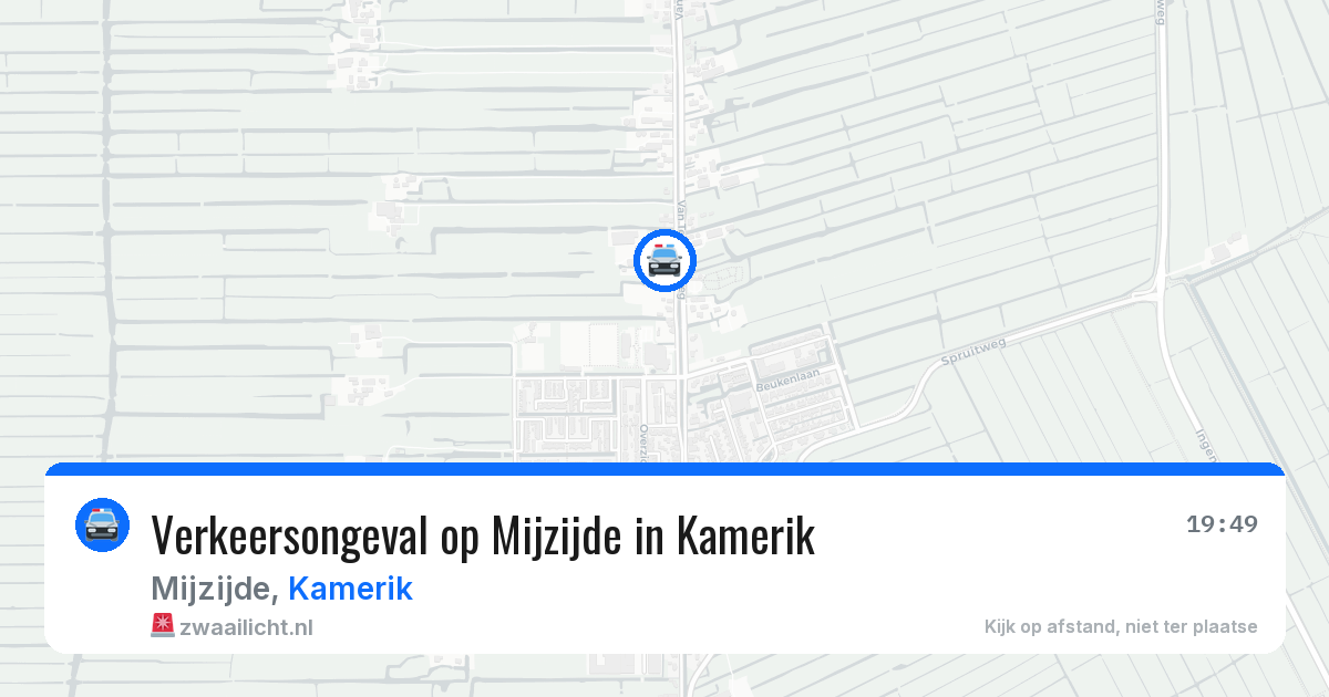 Verkeersongeval op Mijzijde in Kamerik — 11 jul 2026