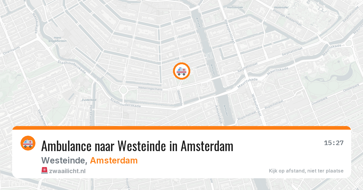 Ambulance naar Westeinde in Amsterdam — 4 mrt 2026