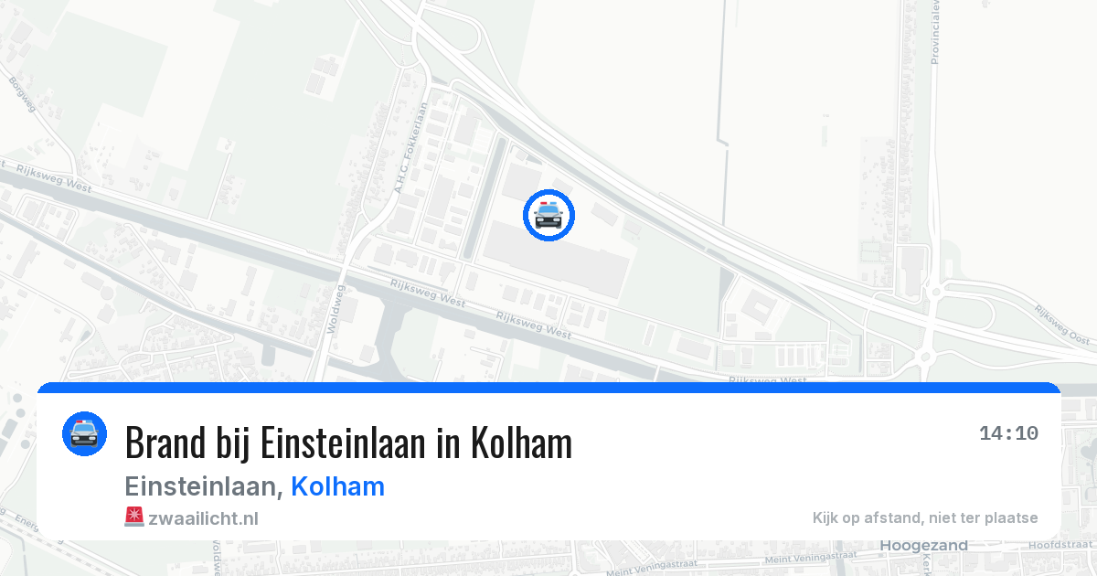 Brand bij Einsteinlaan in Kolham — 12 apr 2026