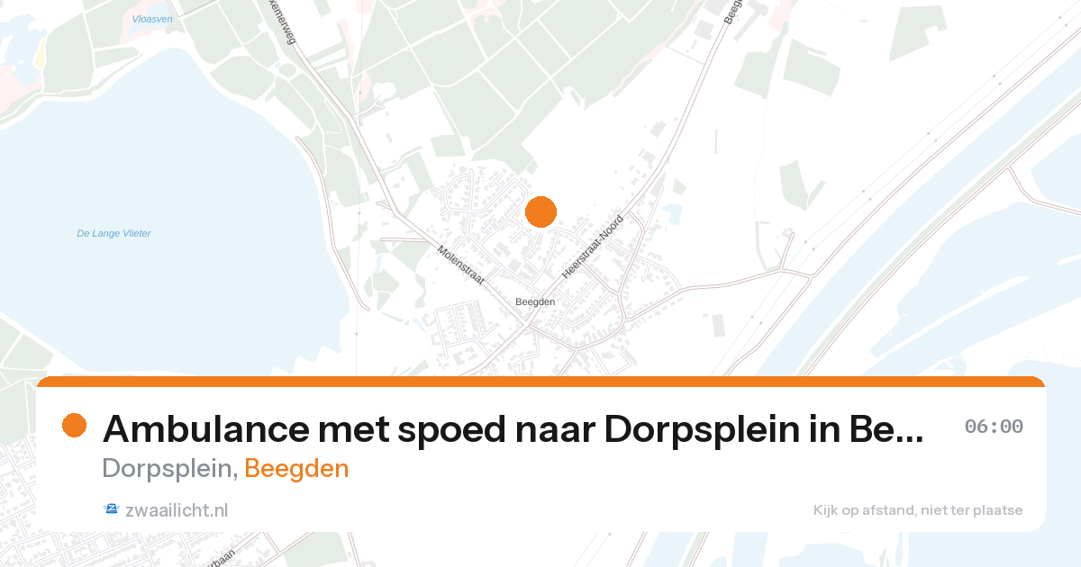 Ambulance met spoed naar Dorpsplein in Beegden — 7 feb 2026