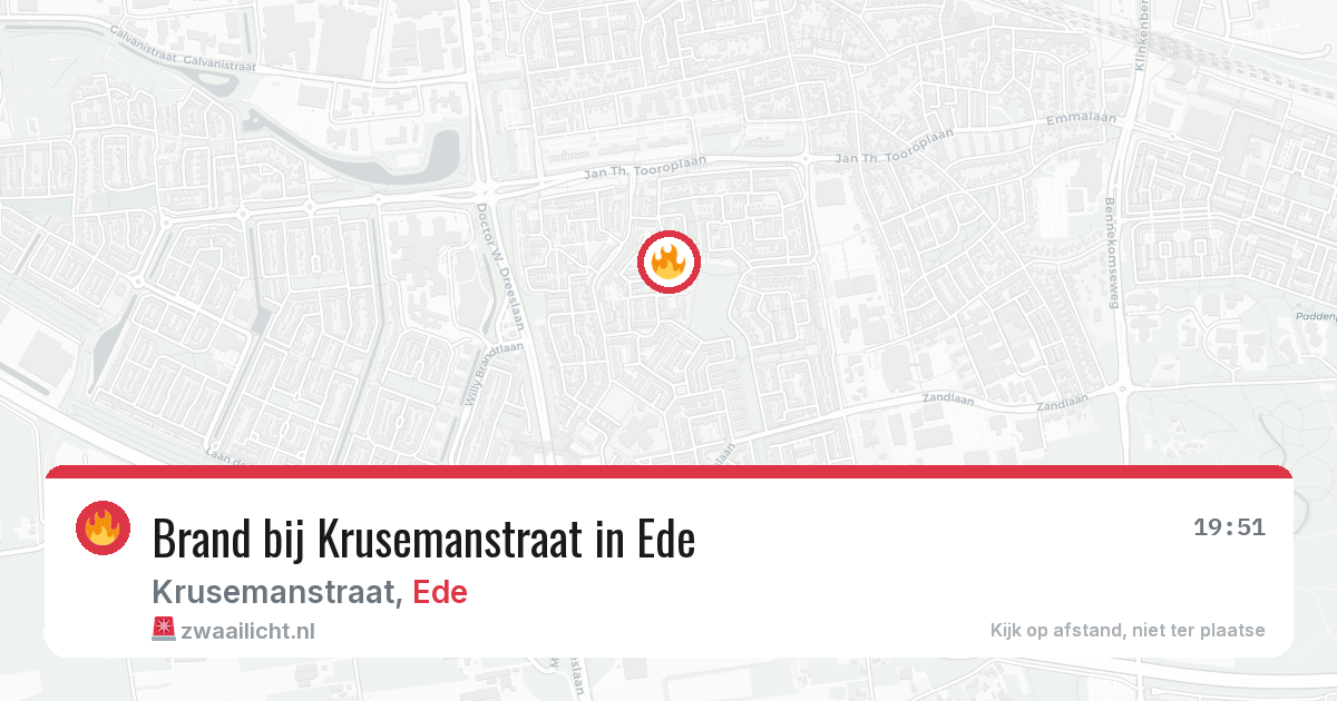Brand bij Krusemanstraat in Ede — 1 jul 2026