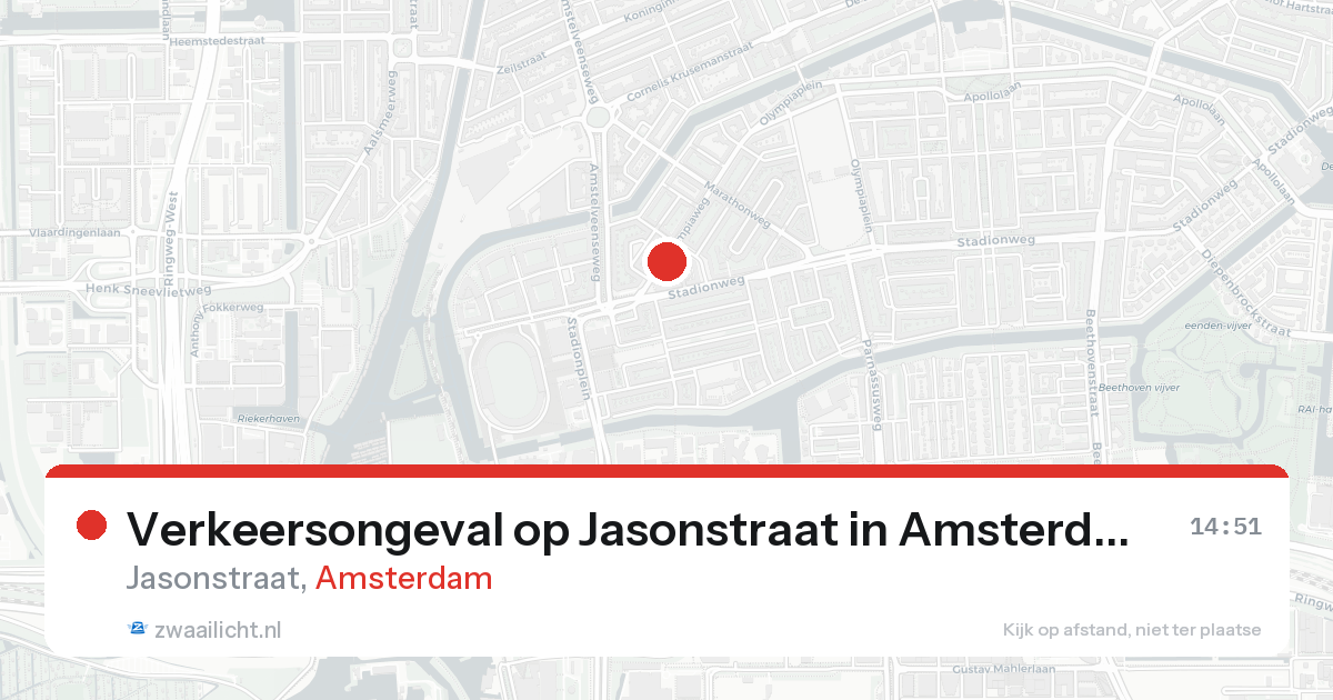 Verkeersongeval op Jasonstraat in Amsterdam — 23 aug 2026