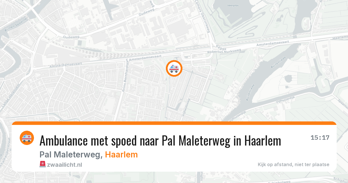 Ambulance met spoed naar Pal Maleterweg in Haarlem — 24 jun 2026
