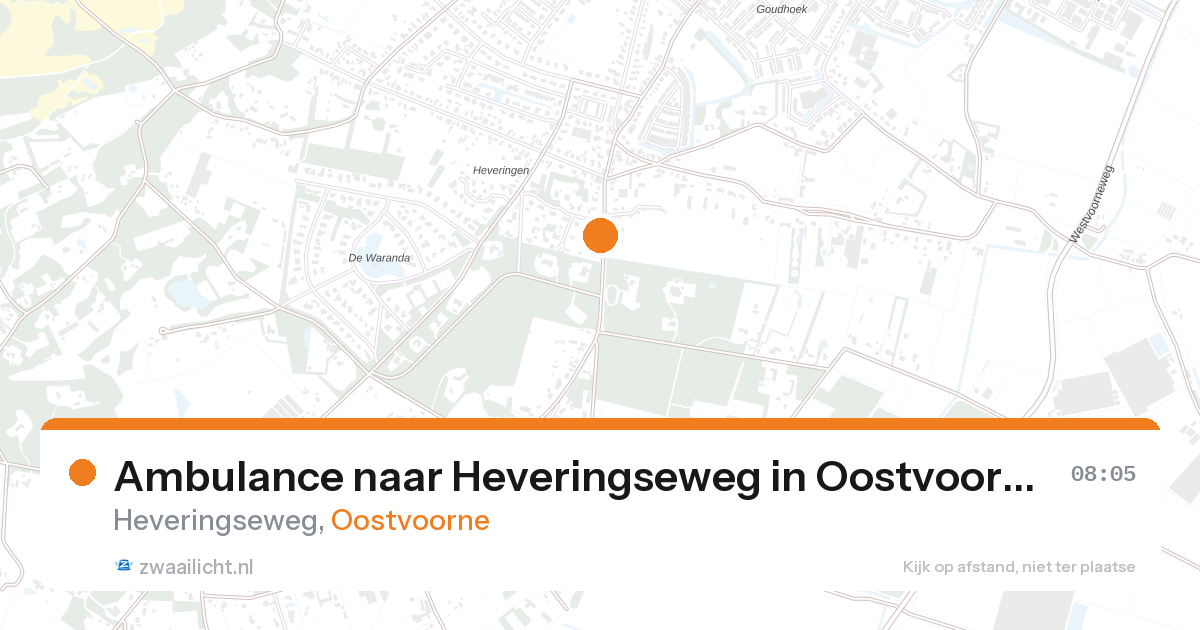 Ambulance naar Heveringseweg in Oostvoorne — 17 jul 2026