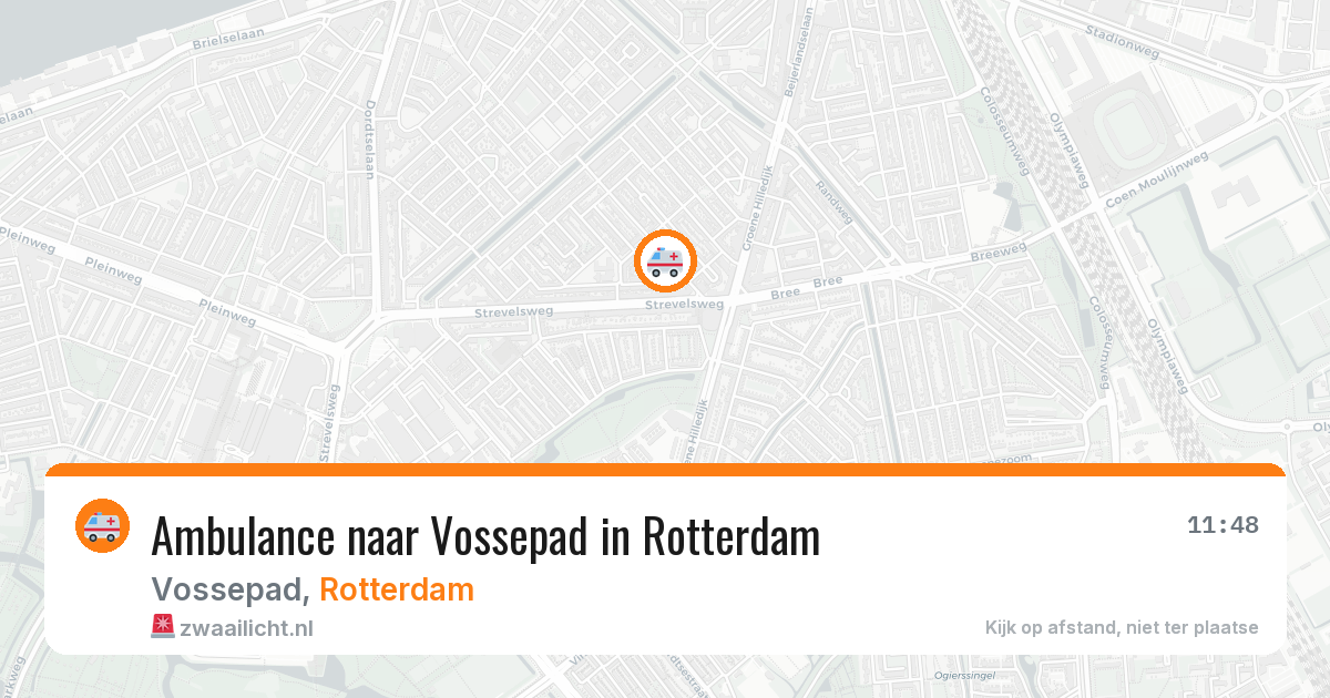 Ambulance naar Vossepad in Rotterdam — 25 mei 2026