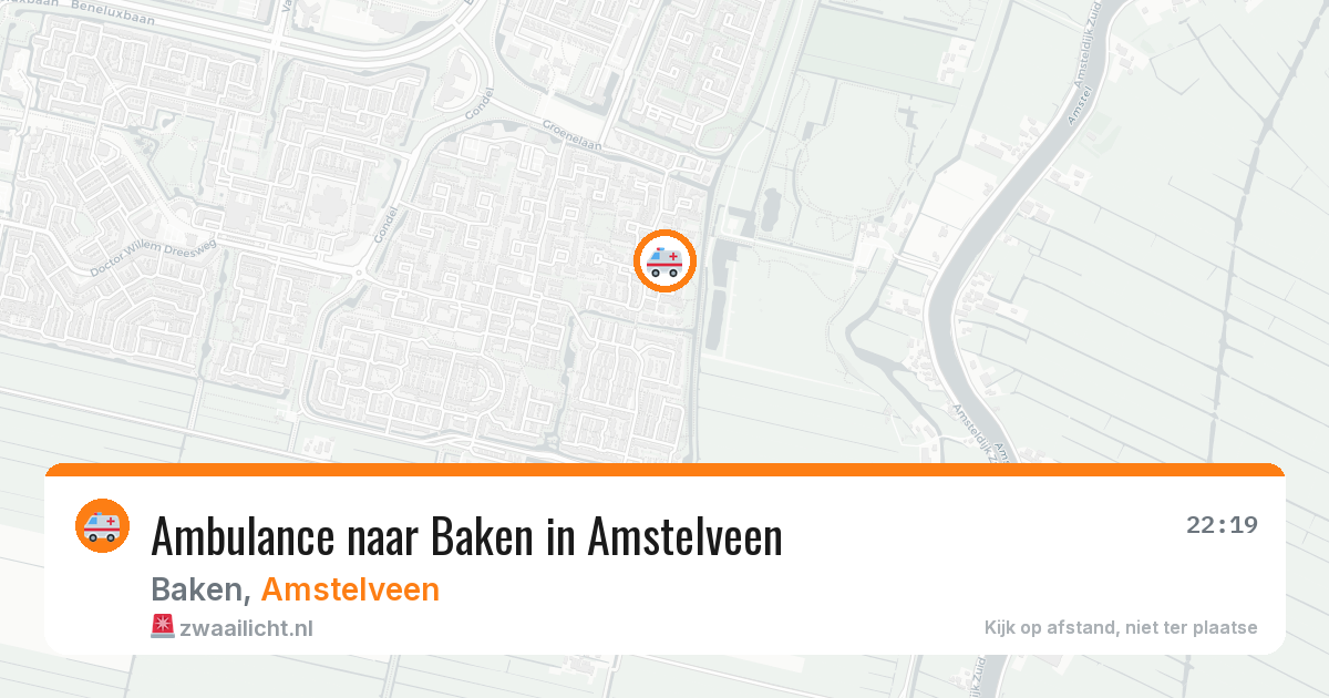 Ambulance naar Baken in Amstelveen — 11 apr 2026