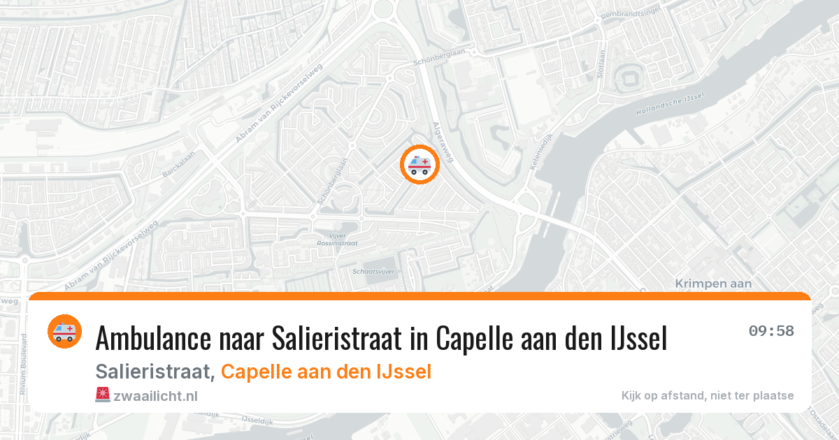 Ambulance naar Salieristraat in Capelle aan den IJssel — 29 jan 2026