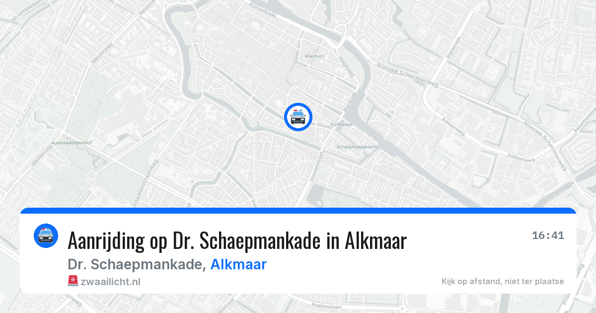 Aanrijding op Dr. Schaepmankade in Alkmaar — 14 jun 2026