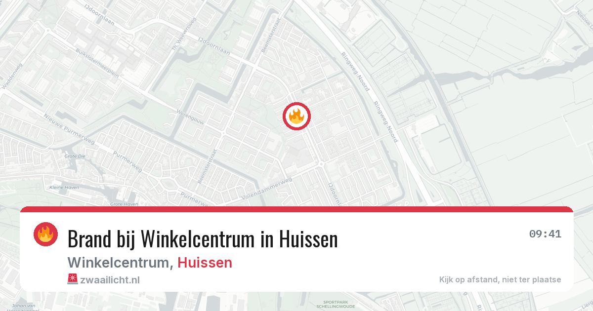 Brand bij Winkelcentrum in Huissen — 14 mei 2026