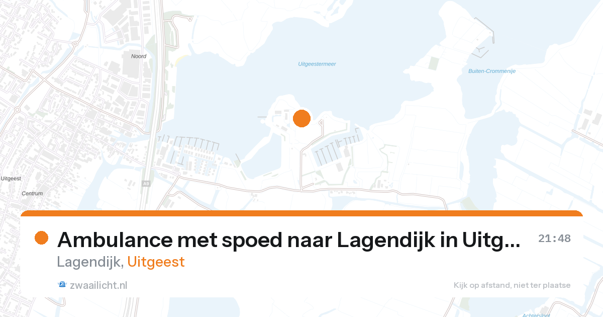 Ambulance met spoed naar Lagendijk in Uitgeest — 10 jun 2026
