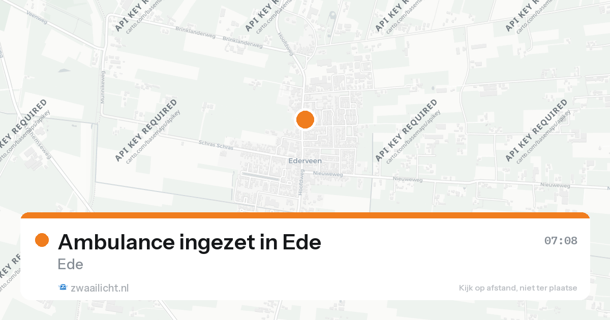 Ambulance ingezet in Ede — 7 feb 2026