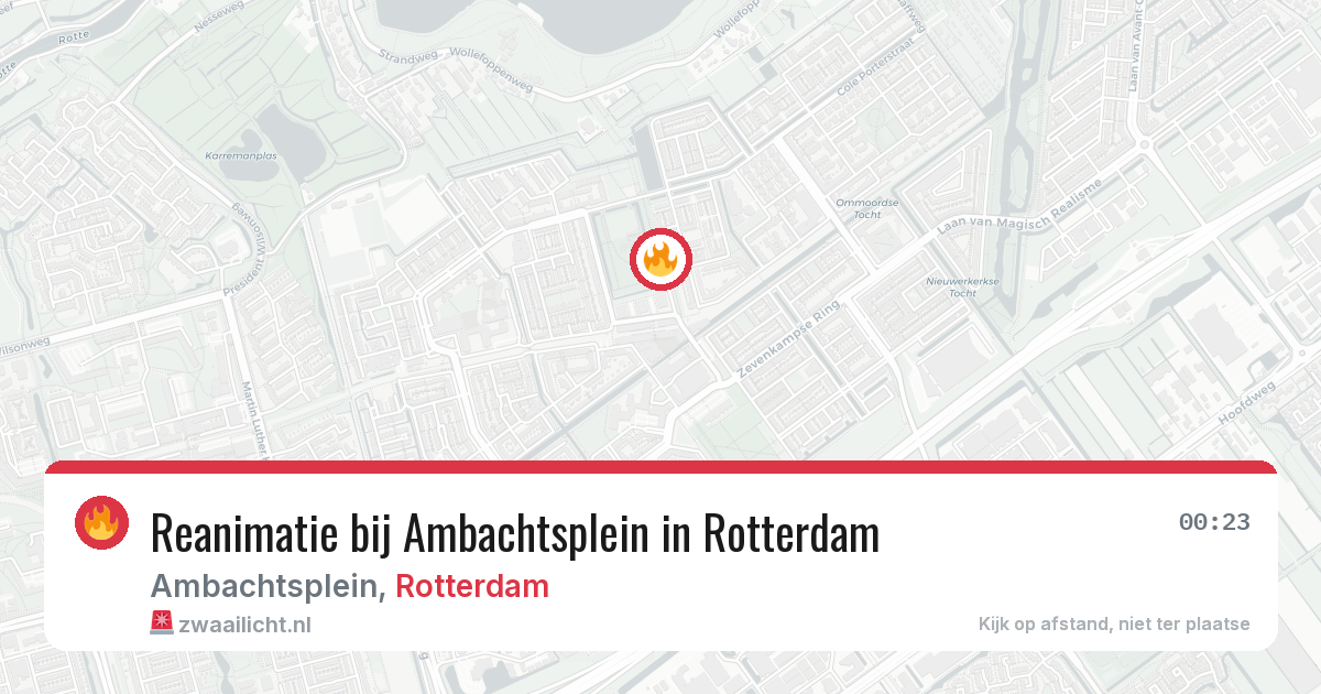 Reanimatie bij Ambachtsplein in Rotterdam — 25 jul 2026