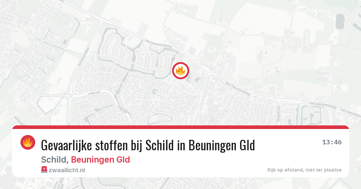 Gevaarlijke stoffen bij Schild in Beuningen Gld — 21 jun 2026