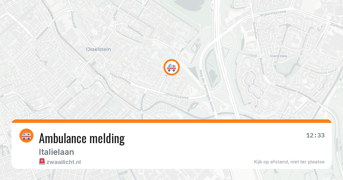 Ambulance melding — 8 feb 2026