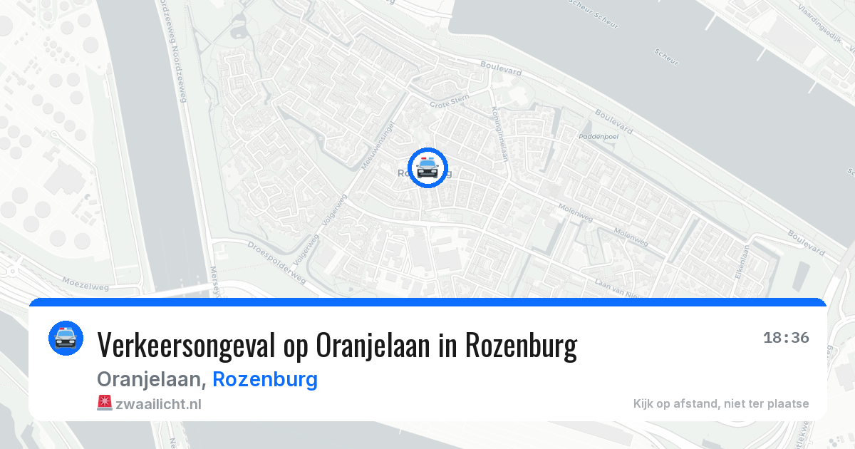 Verkeersongeval op Oranjelaan in Rozenburg — 9 jun 2026