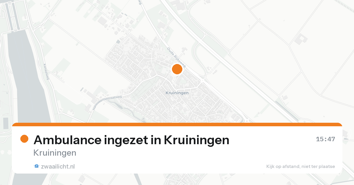 Ambulance ingezet in Kruiningen — 8 feb 2026