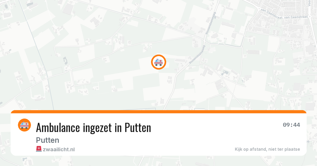 Ambulance ingezet in Putten — 12 aug 2026