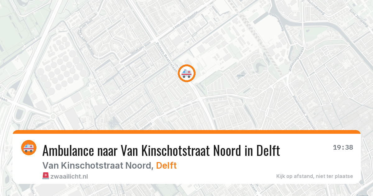 Ambulance naar Van Kinschotstraat Noord in Delft — 22 mei 2026