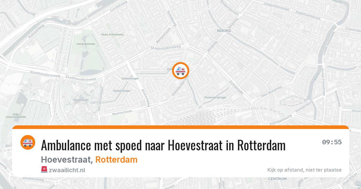 Ambulance met spoed naar Hoevestraat in Rotterdam — 17 jul 2026