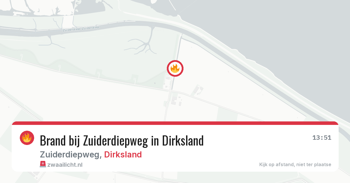 Brand bij Zuiderdiepweg in Dirksland — 8 mei 2026
