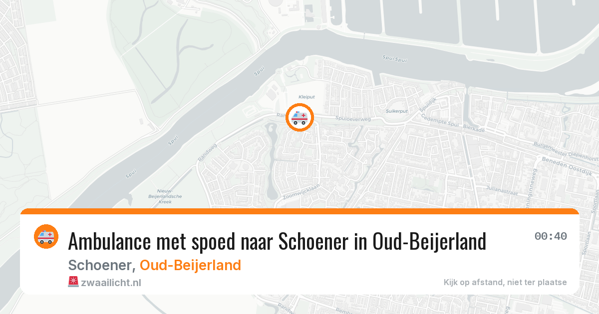 Ambulance met spoed naar Schoener in Oud-Beijerland — 11 feb 2026