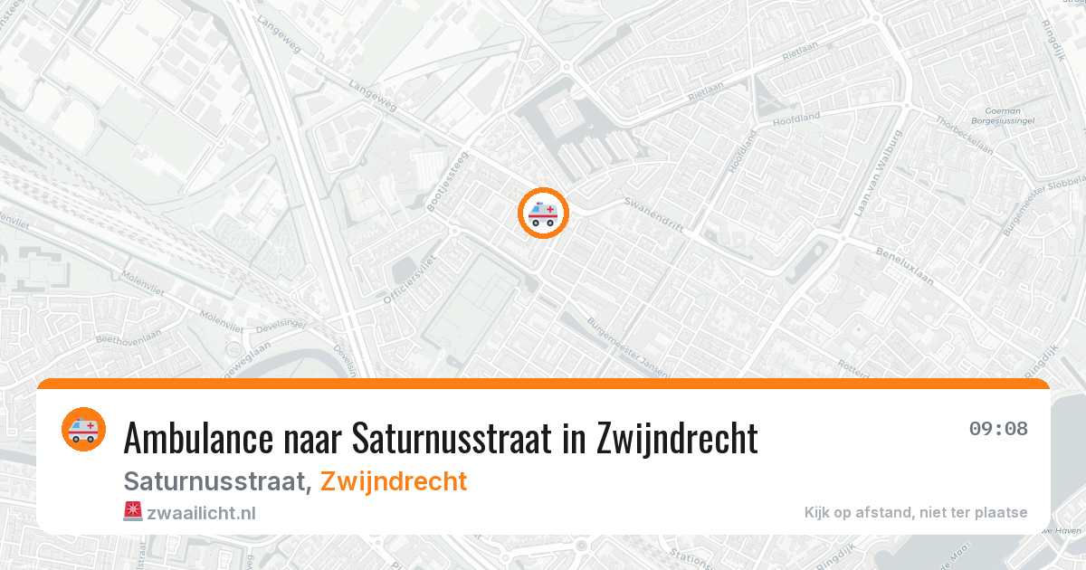 Ambulance naar Saturnusstraat in Zwijndrecht — 20 mrt 2026