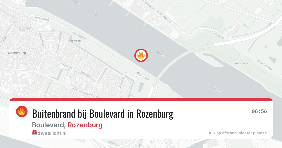 Buitenbrand bij Boulevard in Rozenburg — 23 jul 2026