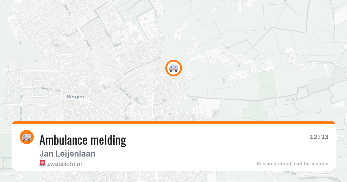 Ambulance melding — 13 jun 2026