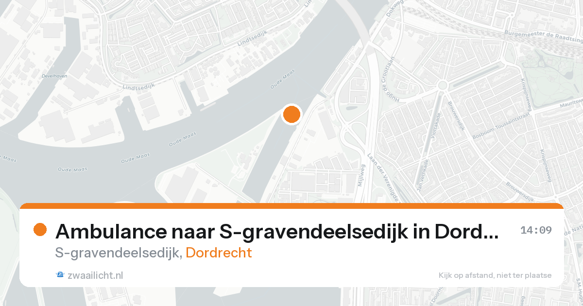 Ambulance naar S-gravendeelsedijk in Dordrecht — 19 aug 2026