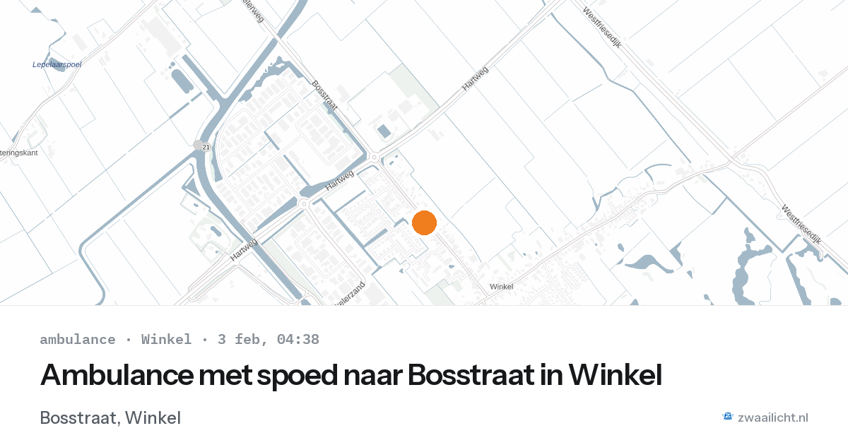Ambulance met spoed naar Bosstraat in Winkel — 3 feb 2026