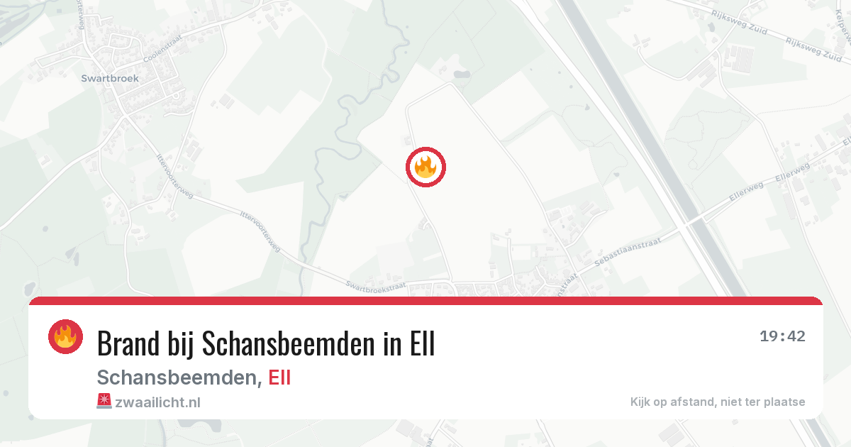 Brand bij Schansbeemden in Ell — 2 aug 2026