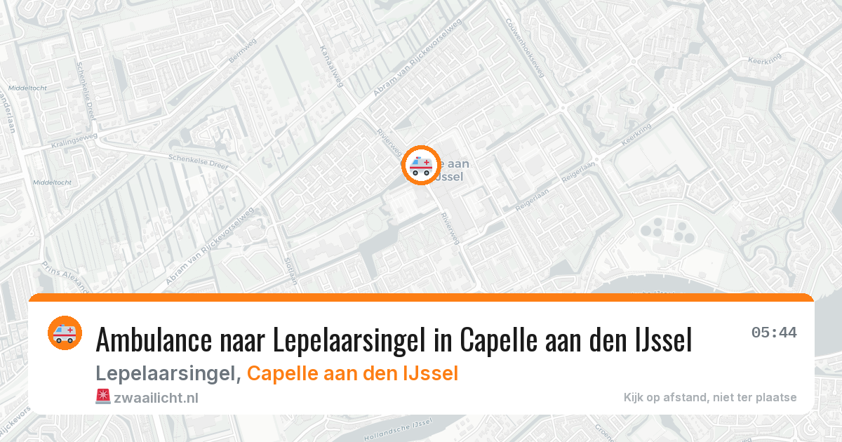 Ambulance naar Lepelaarsingel in Capelle aan den IJssel — 9 jul 2026