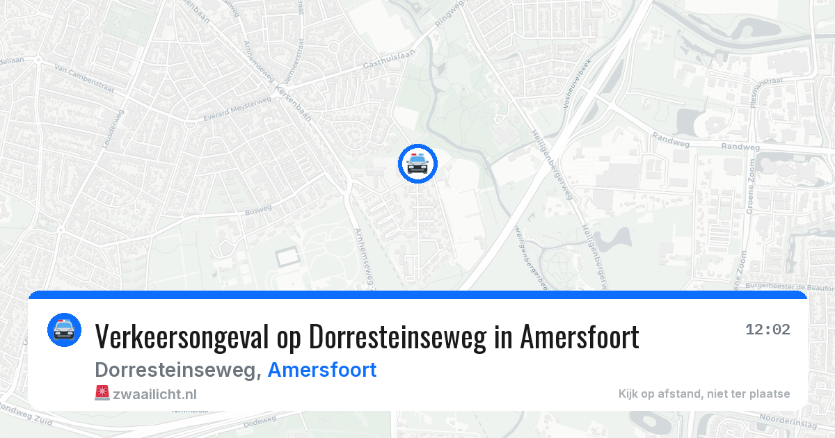 Verkeersongeval op Dorresteinseweg in Amersfoort — 11 aug 2026