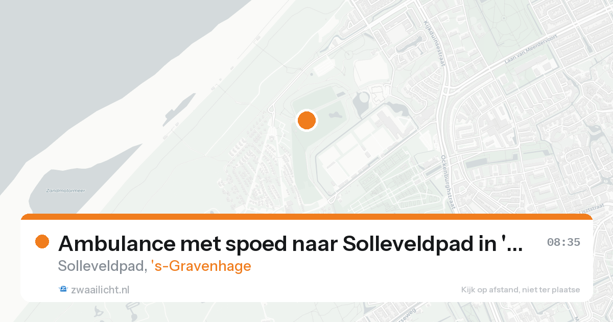 Ambulance met spoed naar Solleveldpad in 's-Gravenhage — 15 aug 2026