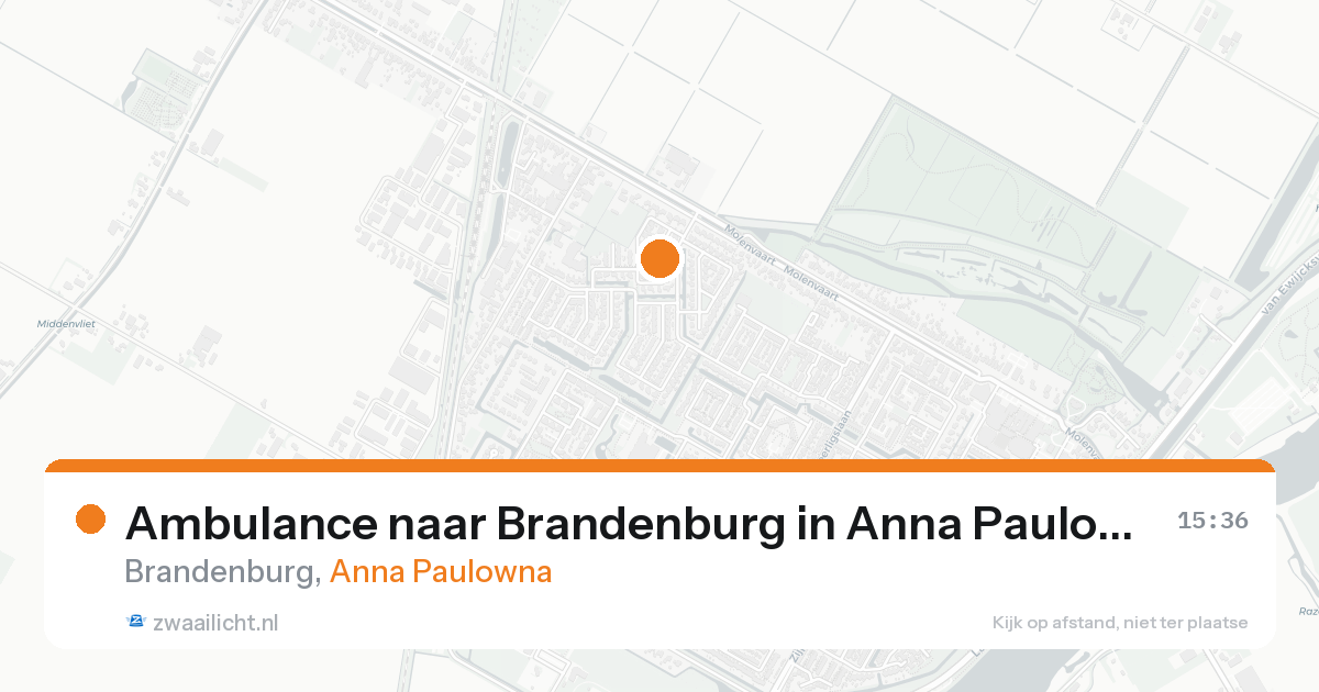 Ambulance naar Brandenburg in Anna Paulowna — 30 jan 2026