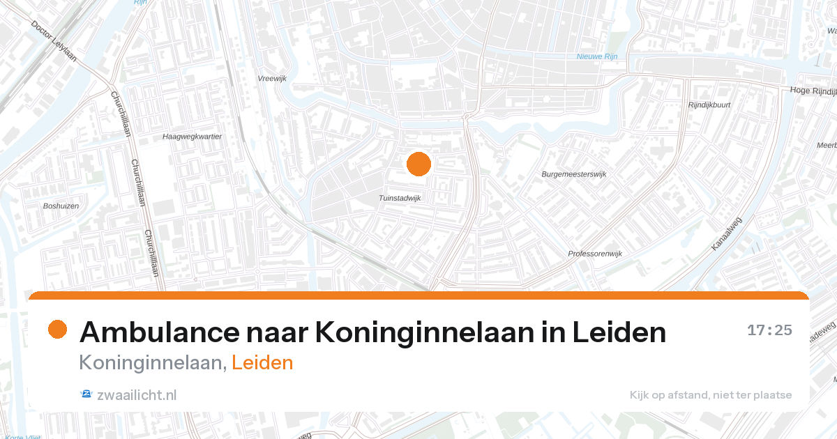 Ambulance naar Koninginnelaan in Leiden — 27 aug 2026